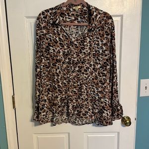 Leopard Print Blouse